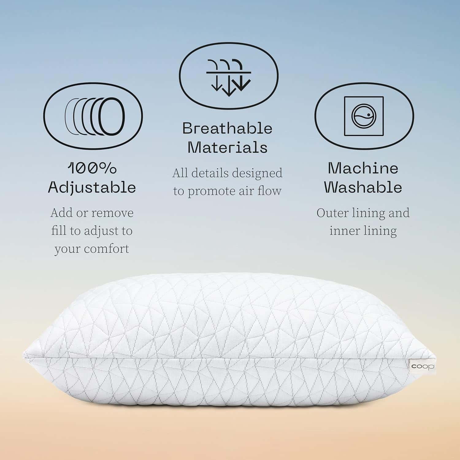 Coop Home Goods Original Loft Pillow Queen Size