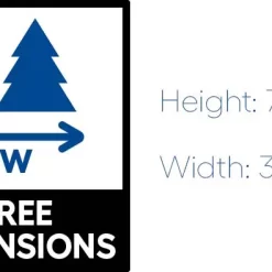 Christmas Time 7.5-ft Winter Wonderland Slim Artificial Christmas Tree