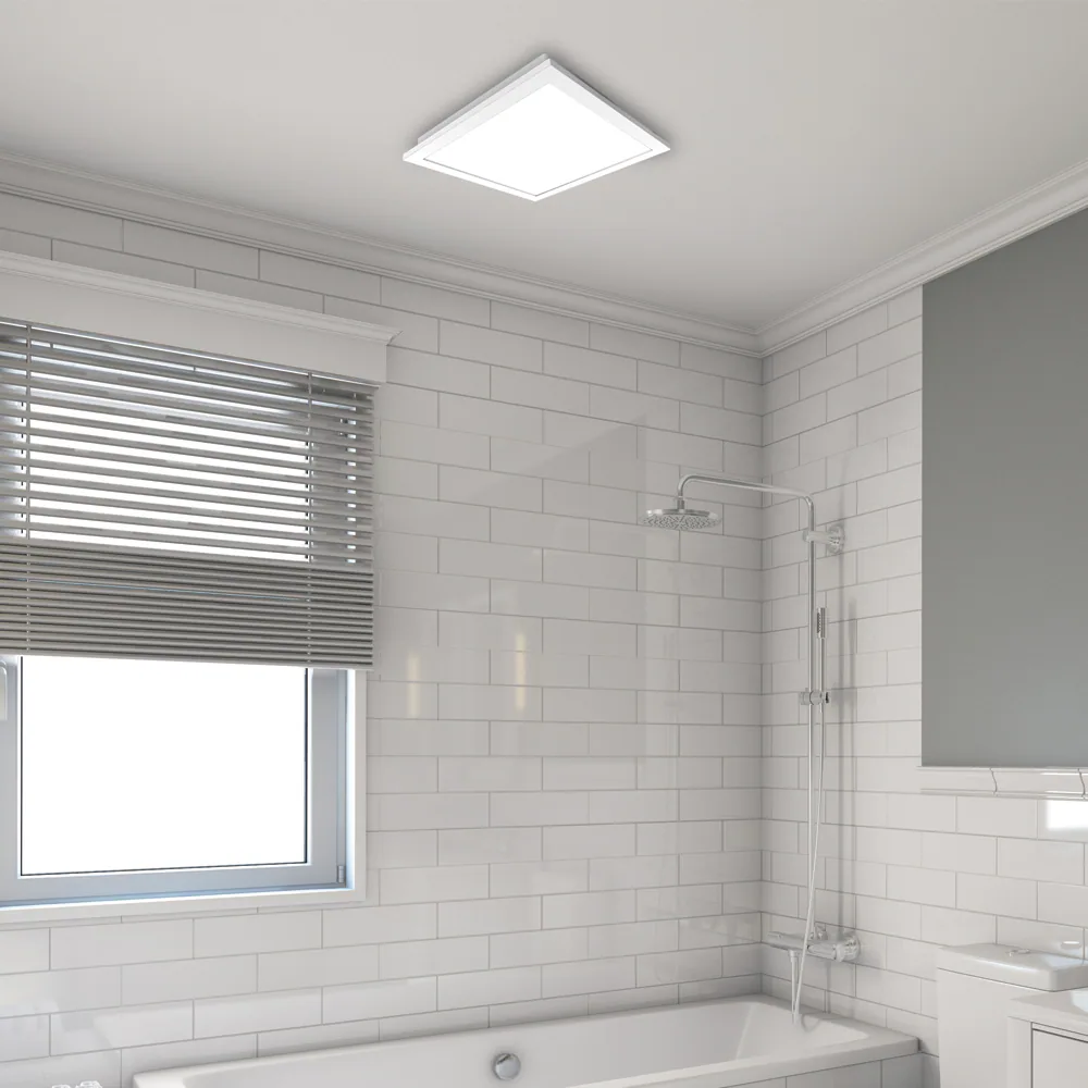 Utilitech Ventilation fan 1-Sone 150-CFM White Decorative Lighted Bathroom Fan, ENERGY STAR