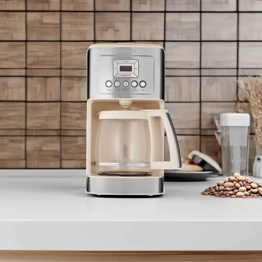 Cuisinart Coffee Maker, 14-Cup Glass Carafe, Fully Automatic for Brew Strength Control & 1-4 Cup Setting, Cream.