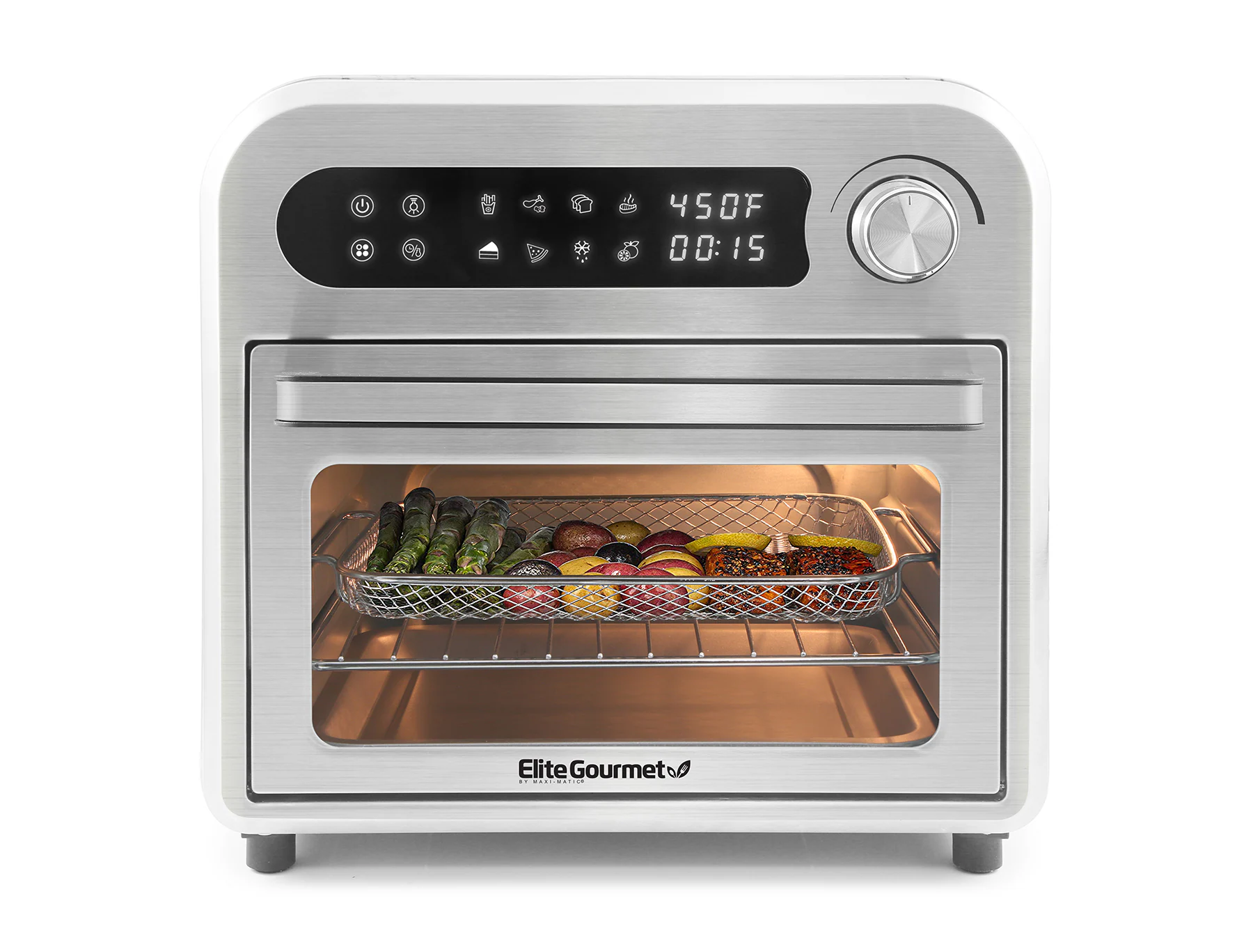 Elite 5.3-Quart Silver Touch Control Air Fryer