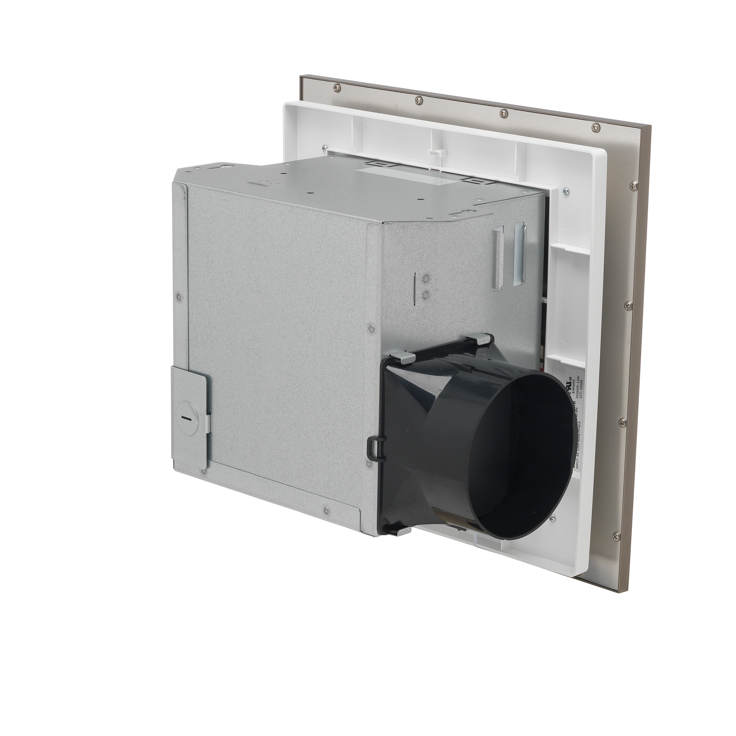 Utilitech Ventilation fan 1.5-Sone 100-CFM Brushed Nickel Decorative Lighted Bathroom Fan, ENERGY STAR