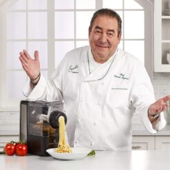 EMERIL LAGASSE Pasta & Beyond, Automatic Pasta and Noodle Maker with Slow Juicer - 8 Pasta Shaping Discs Black