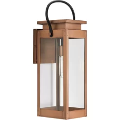 Progress Lighting Union Square 1-Light 23.62-in H Antique Copper Outdoor Wall Light
