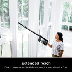 Shark IZ631H Cordless Pro Vacuum with PowerFins and Self-Cleaning Brushroll, HEPA Filtration, Cordless Vacuum, Dark Grey/Mojito