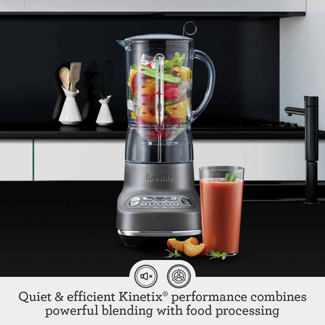 Breville BBL620BTR The Fresh & Furious Food Blender, 50oz, Black Truffle