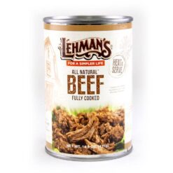 Lehman's All Natural Canned Meat, USA Made Ready to Eat for Everyday, Camping or Emergencies, 14.5 oz each, Pack of 3, Beef