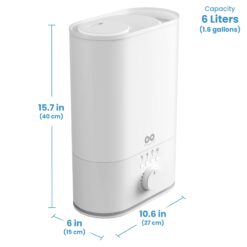 Alternative view of Everlasting Comfort Upgraded 6L Top Fill Humidifier Large Room & Bedroom, MAX Humidifier, Quiet Cool Mist