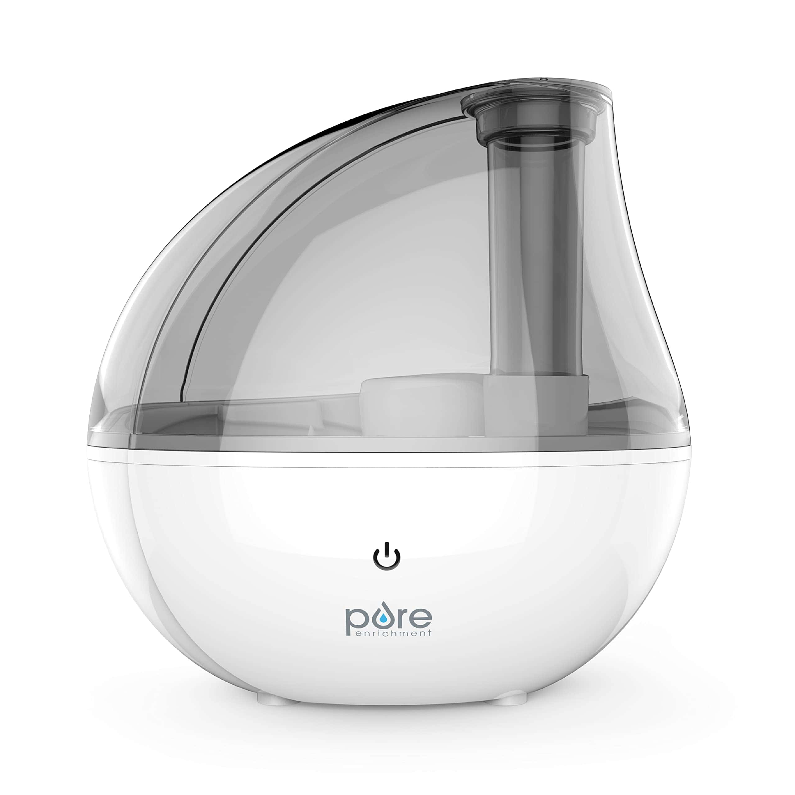 Pure Enrichment MistAire Silver Ultrasonic Cool Mist Humidifier for Bedroom, Office, Nursery & Indoor Plants