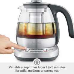 Breville Smart Tea Infuser Compact Kettle, One Size, Clear