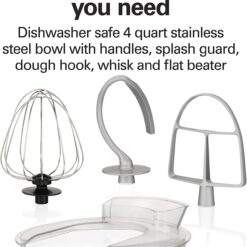 Hamilton Beach 7-Speed Stand Mixer & Attachments - Red