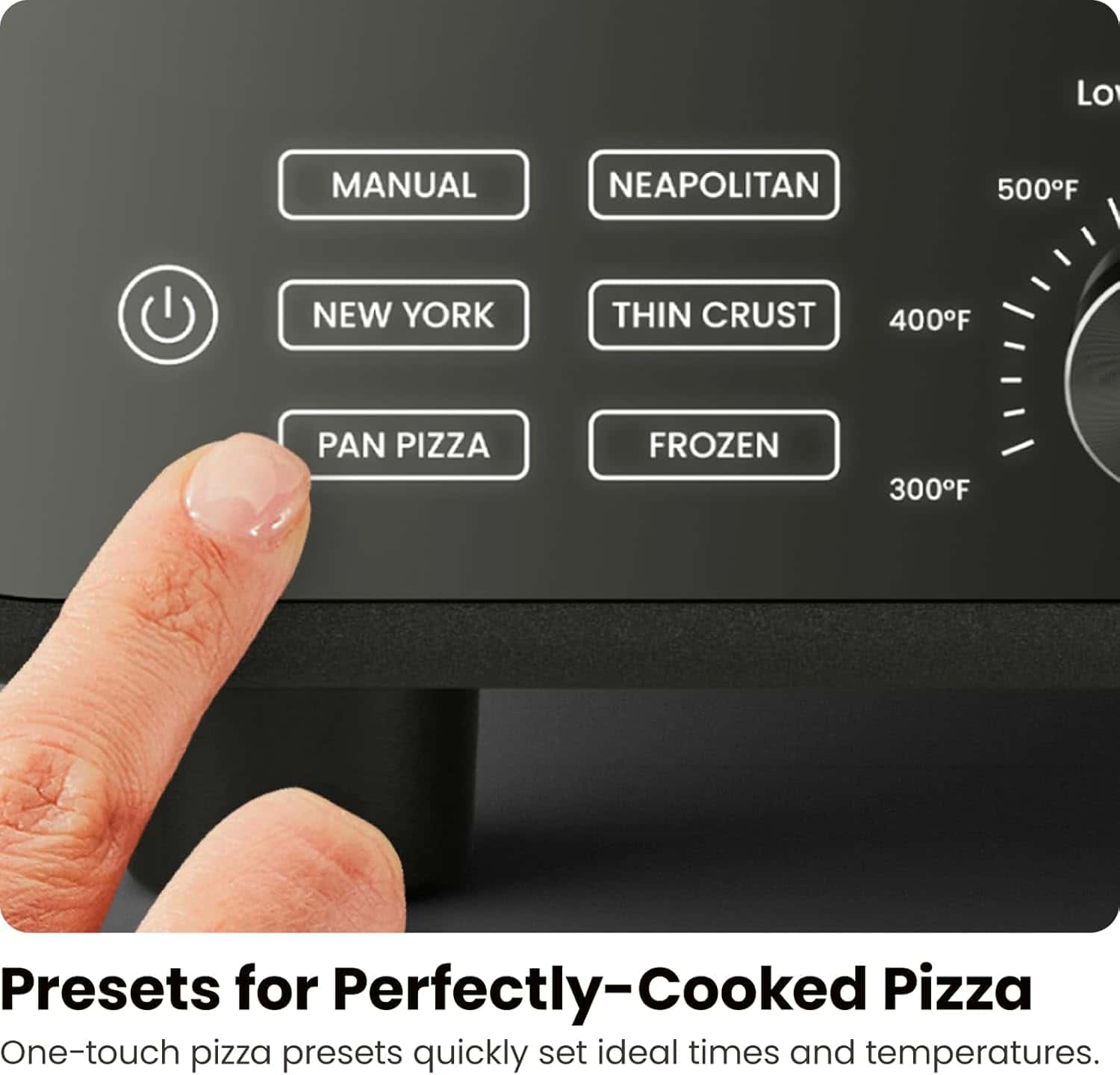 CHEFMAN Indoor Pizza Oven - Makes 12 Inch Pizzas in Minutes, Heats up to 800°F - Countertop Electric Pizza Maker - Stainless Black