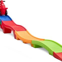 Step2 Farther & Faster Coaster Track Expansion Pack, Extra 3 Feet, Kids Ride On Toy Roller Coaster Track, Push Car