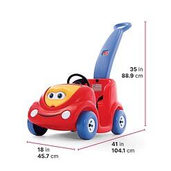 Step2 Push Around Buggy Kids Push Car, Ride On Toy, Stroller Substitute, Includes Seat Belt & Horn, Made of Durable Plastic, Red