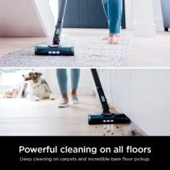 Shark IZ631H Cordless Pro Vacuum with PowerFins and Self-Cleaning Brushroll, HEPA Filtration, Cordless Vacuum, Dark Grey/Mojito