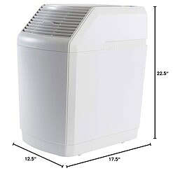 AIRCARE Space Saver Large Evaporative Whole House Commercial 6 Gallon Humidifier for Large Rooms 2,700 sq ft. With Digital Controls