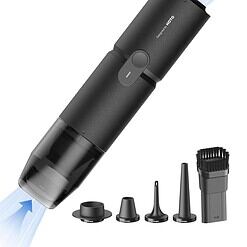 HOTO Handheld Vacuum Cleaner Cordless, Desk Vacuum Cleaner Compressed Electric Air Duster 15000Pa Suction