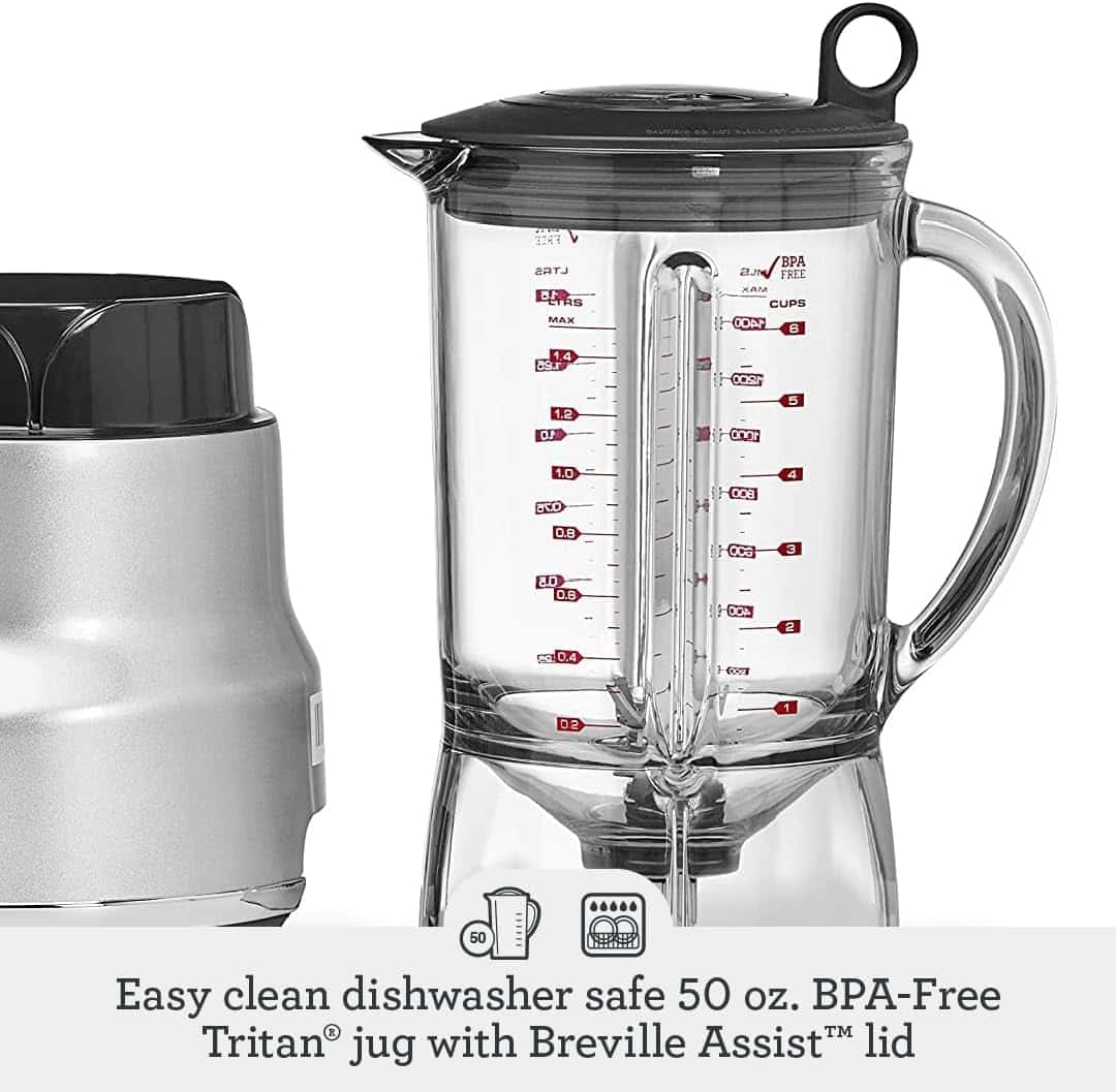 Breville BBL620SIL1AUS1 The Fresh & Furious Food Blender, 50oz, Silver