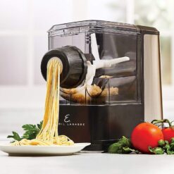 EMERIL LAGASSE Pasta & Beyond, Automatic Pasta and Noodle Maker with Slow Juicer - 8 Pasta Shaping Discs Black
