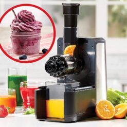 EMERIL LAGASSE Pasta & Beyond, Automatic Pasta and Noodle Maker with Slow Juicer - 8 Pasta Shaping Discs Black