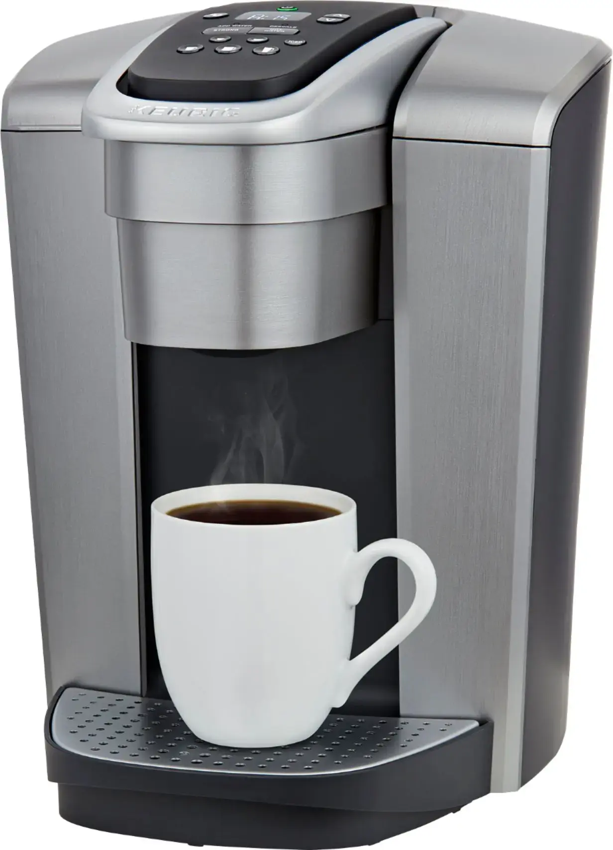 Keurig - K-Elite Single Serve K-Cup Pod Coffee Maker - Brushed Silver