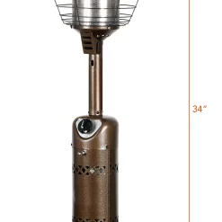 HEATMAXX 10000-BTU Bronze Steel Tabletop Liquid Propane Patio Heater