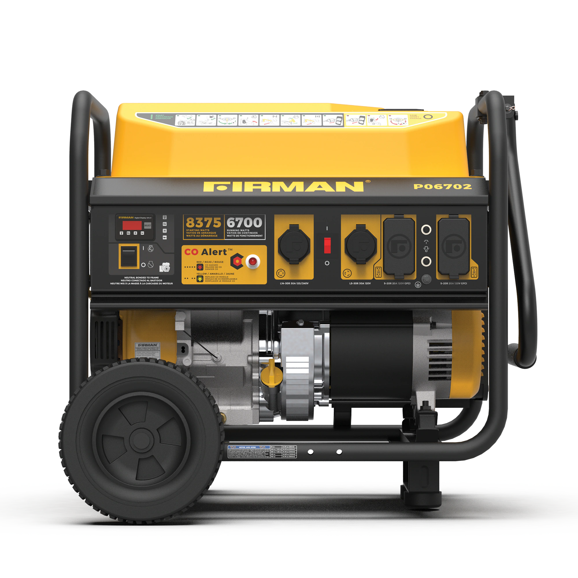 Firman Performance 8350 / 6700-Watt Single Fuel (Gasoline) Portable Generator