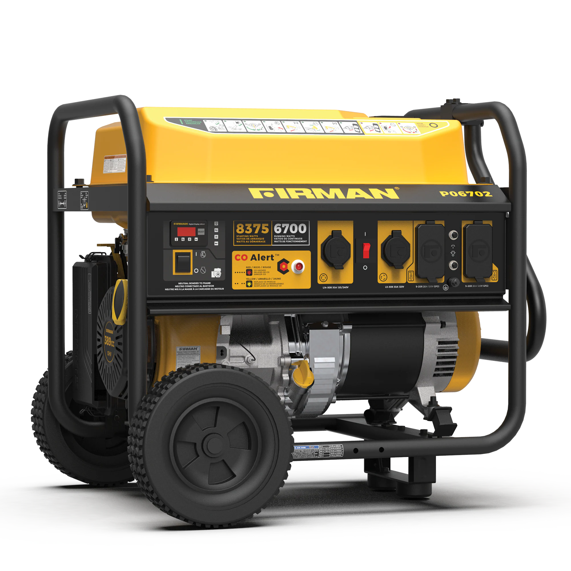 Firman Performance 8350 / 6700-Watt Single Fuel (Gasoline) Portable Generator