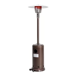 Nuu Garden 46000-BTU Brown Stainless Steel Floorstanding Liquid Propane Patio Heater