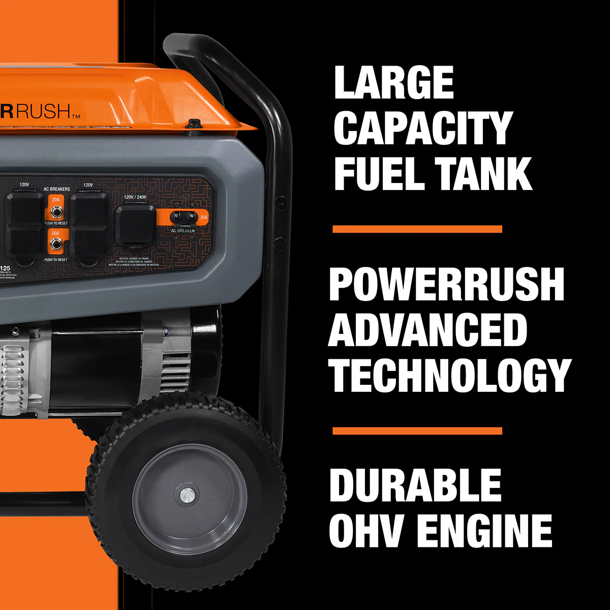Generac GP 8125 / 6500-Watt Single Fuel (Gasoline) Portable Generator