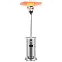 CASAINC 48000-BTU Silver Steel Floorstanding Liquid Propane Patio Heater