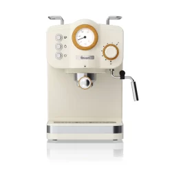 SWAN Stainless Steel Espresso Machine with Drip Tray (White)