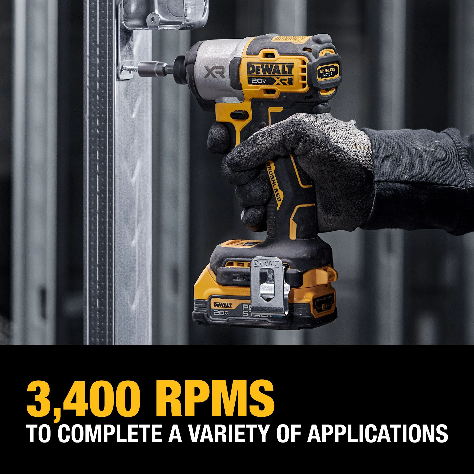 DEWALT XR 20-volt Max 1/4-in Brushless Cordless Impact Driver (Battery and Charger Included with Soft Bag)