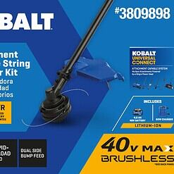 Alternative view of Kobalt Gen4 40-volt 15-in Straight Shaft Attachment Capable Battery String Trimmer 4 Ah (Battery and Charger Included)