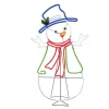 GE 4-ft Staybright LED Neon Flex Snowman Decoration
