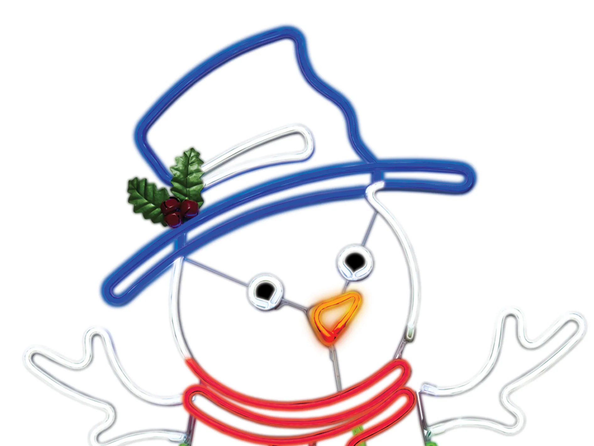 GE 4-ft Staybright LED Neon Flex Snowman Decoration