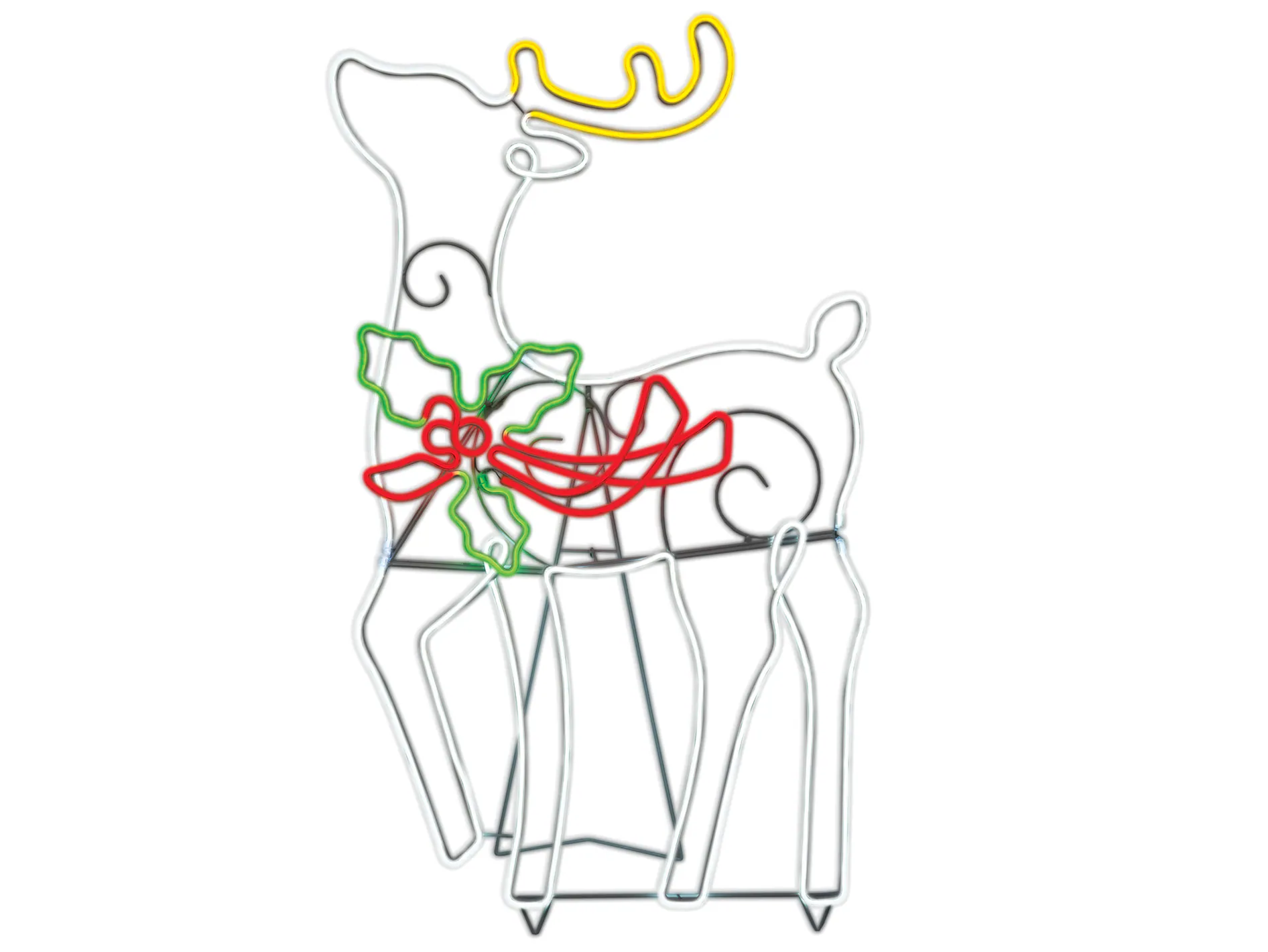 GE 4-ft Staybright LED Neon Flex Reindeer Decoration