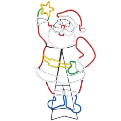 GE 4-ft Staybright LED Neon Flex Santa Decoration