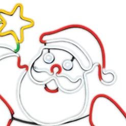 GE 4-ft Staybright LED Neon Flex Santa Decoration