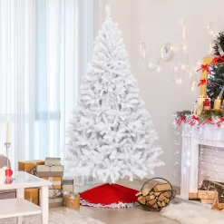 Forclover 7.5-ft White Artificial Christmas Tree