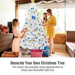 Forclover 7.5-ft White Artificial Christmas Tree