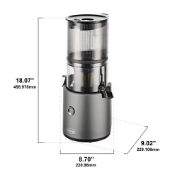 Omega 64-oz Juice Extractor with Removable Pulp Tray (Gray)