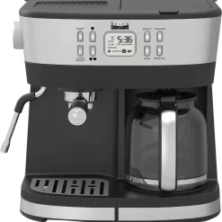bella PRO - Combo 19-Bar Espresso and 10-Cup Drip Coffee Maker - Stainless Steel