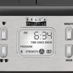 bella PRO - Combo 19-Bar Espresso and 10-Cup Drip Coffee Maker - Stainless Steel