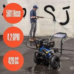 Westinghouse WPX4400 5 Included Nozzles Heavy Duty 4400 PSI 4.2-GPM Cold Water Gas Pressure Washer with 5 Spray Tips