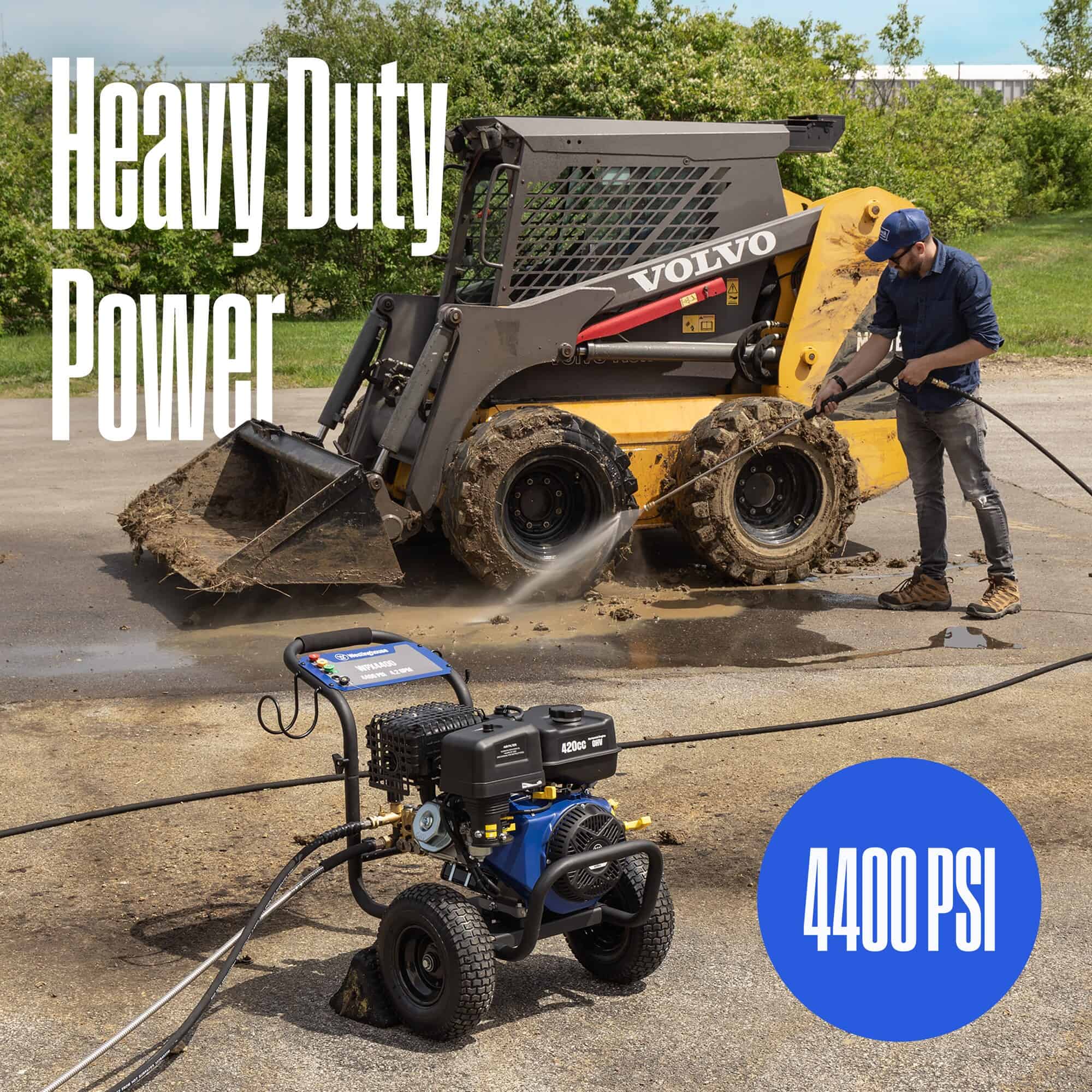 Westinghouse WPX4400 5 Included Nozzles Heavy Duty 4400 PSI 4.2-GPM Cold Water Gas Pressure Washer with 5 Spray Tips
