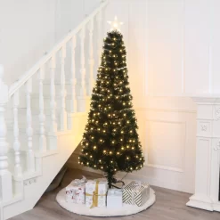 Hi-Line Gift 2.17-ft Pre-lit Artificial Christmas Tree with Multicolor