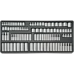 CRAFTSMAN 298-Piece Standard (SAE) and Metric Polished Chrome Mechanics Tool Set