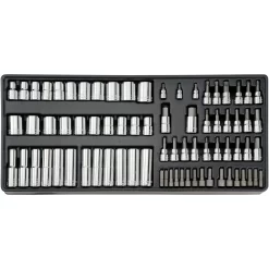 CRAFTSMAN 298-Piece Standard (SAE) and Metric Polished Chrome Mechanics Tool Set
