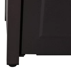 Sunjoy 43.7-in W Black and Brown Portable Steel Rectangle Tabletop Propane Gas Fire Pit Table